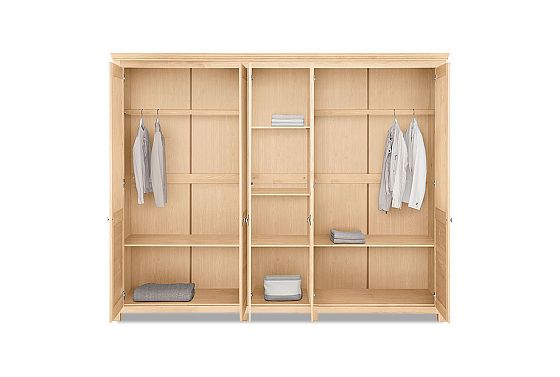 Шкаф для одежды 5-ти дв. "Рауна" 50 массив сосны 3