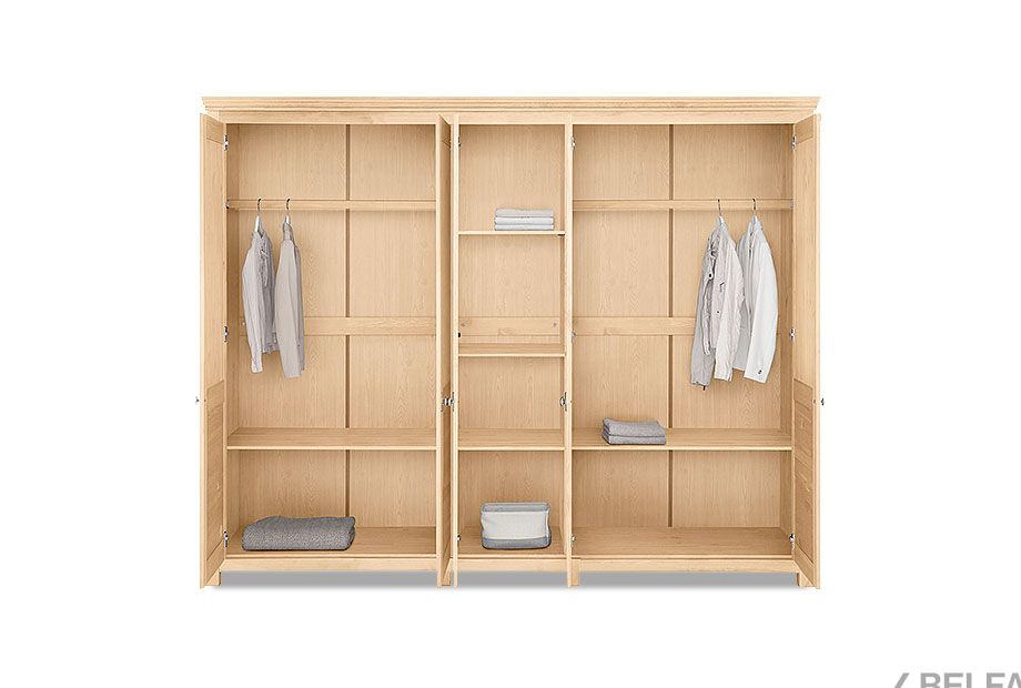 Шкаф для одежды 5-ти дв. "Рауна" 50 массив сосны 2