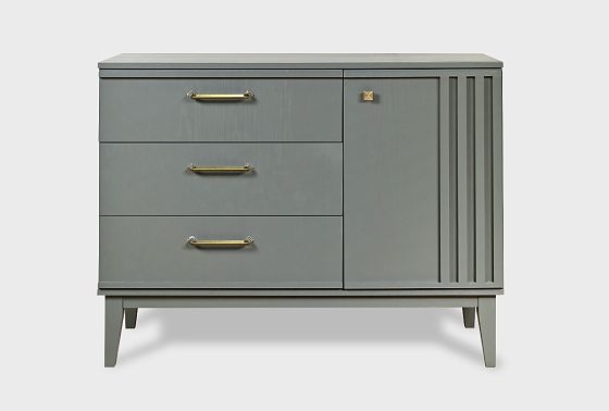 Комод "Чикаго" (3 ящика) массив и шпон дуба 11