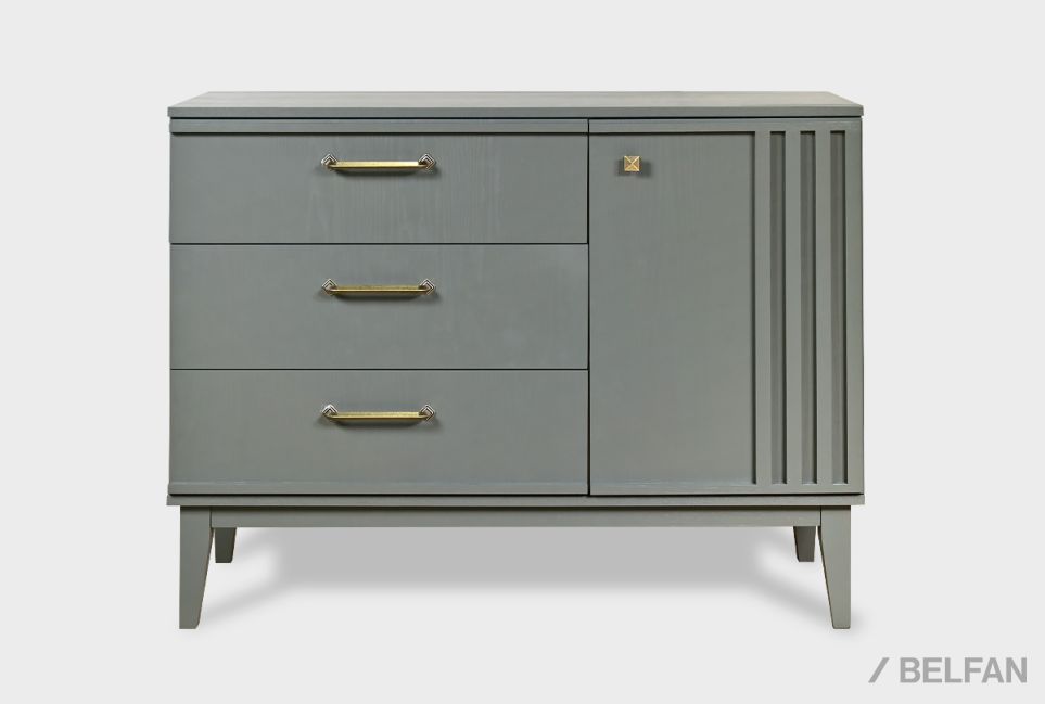 Комод "Чикаго" (3 ящика) массив и шпон дуба 1