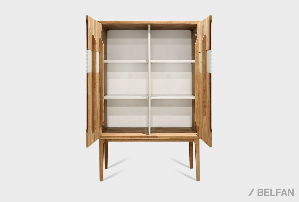 Тумба высокая "Уоллстрит" массив дуба, МДФ 5