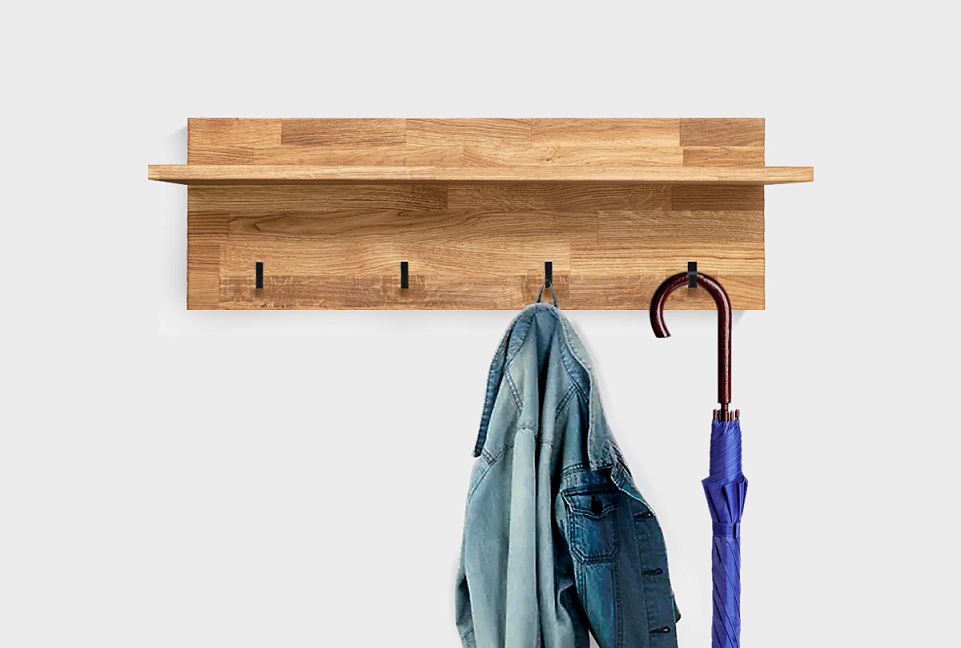 Вешалка настенная "Арт"; бейц-масло