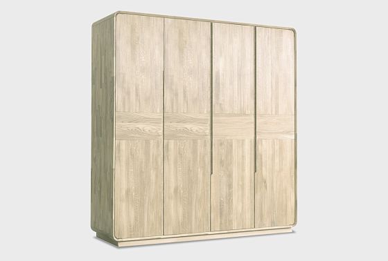 Шкаф для одежды 4-х дверный "Монблан" массив дуба 4