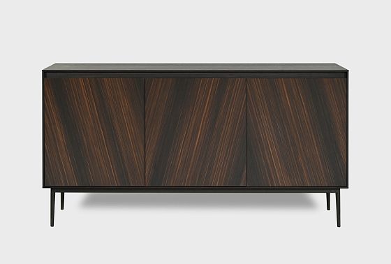 Тумба "Монреаль" 3 шпон дуба, МДФ, металл 12