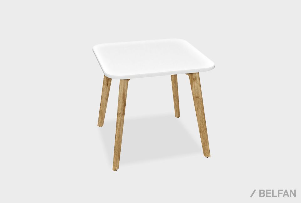 Стол журнальный "Уоллстрит" квадратный 261 массив дуба, МДФ 1