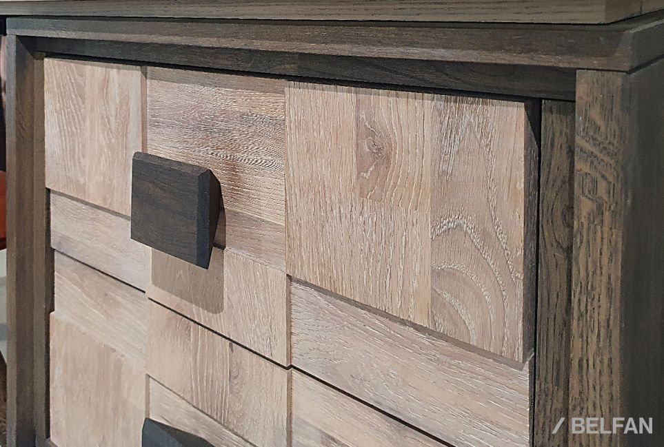 Стол письменный "Cube Design" (тумба справа) массив дуба, металл 2