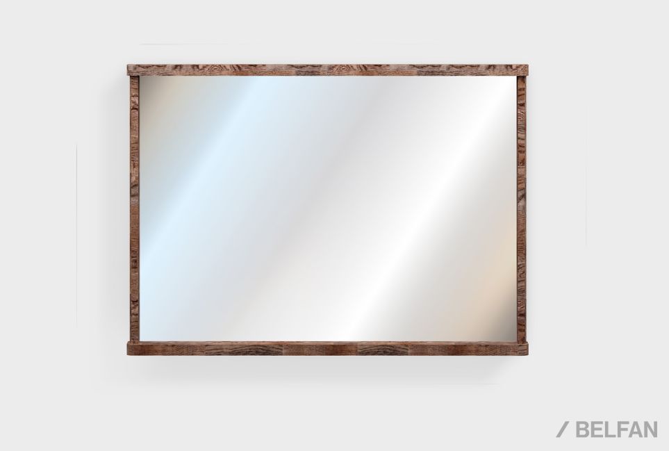 Зеркало настенное "Уоллстрит" (прямоугольное) массив дуба 1