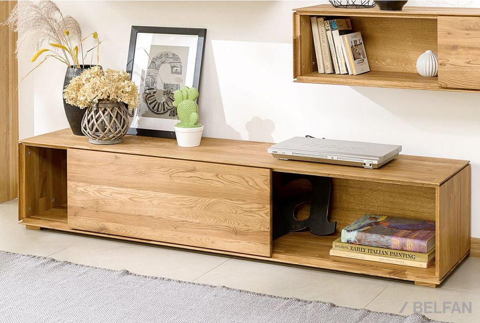 Тумба под ТВ "Гринвуд" массив дуба 6