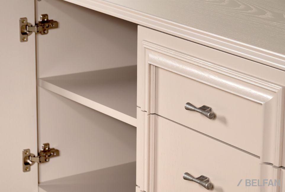 Тумба "Сакраменто" 3 (с ящиками) массив и шпон дуба, МДФ 7