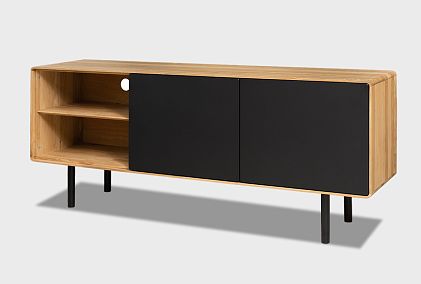 Тумба под ТВ высокая "Норман" 3 с нишей (левая)