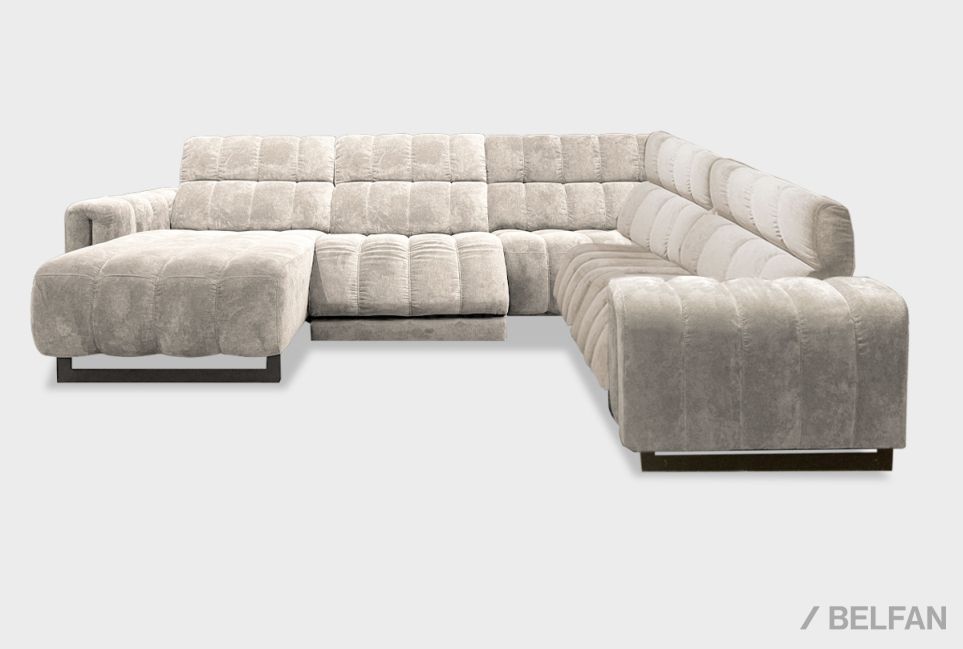 "Дженеси" диван угловой с оттоманкой 4