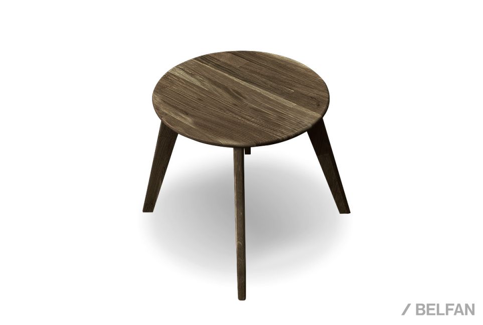 Стол журнальный "Арт" круглый 263 массив дуба 1