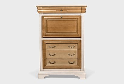 Тумба высокая "Оливия" ; *ММ-348-14; пудра