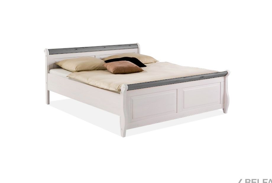 Кровать двуспальная "Мальта" 180 (без ящиков) массив сосны 1