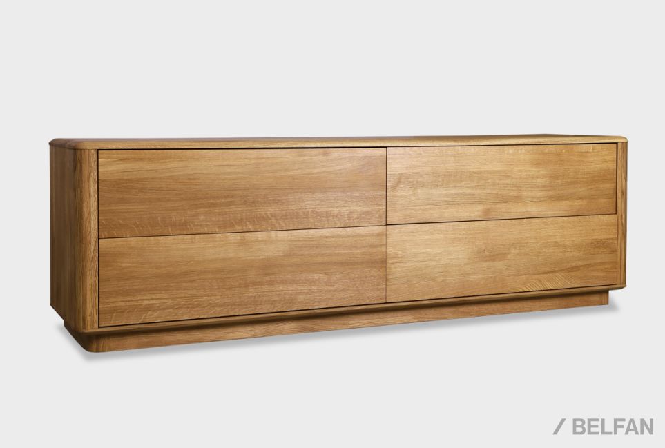 Тумба под ТВ «Тор» массив дуба 1