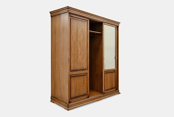 Шкаф-купе 3-х дв. "Верди Люкс" массив и шпон дуба 4