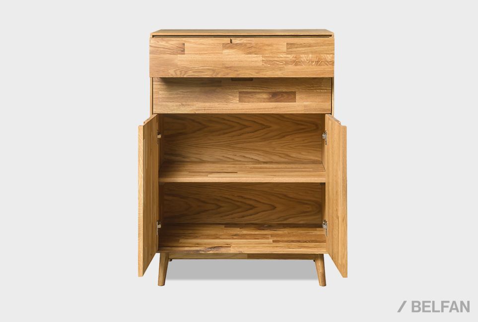 Тумба "Ирвинг" 2 высокая массив дуба 2