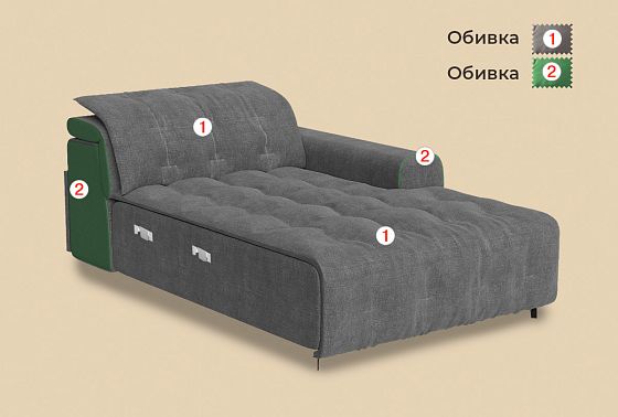 "Грей" секция оттоманка  4