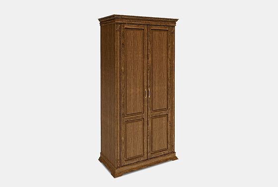 Шкаф для одежды 2-х дв. "Верди Люкс" массив и шпон дуба 4