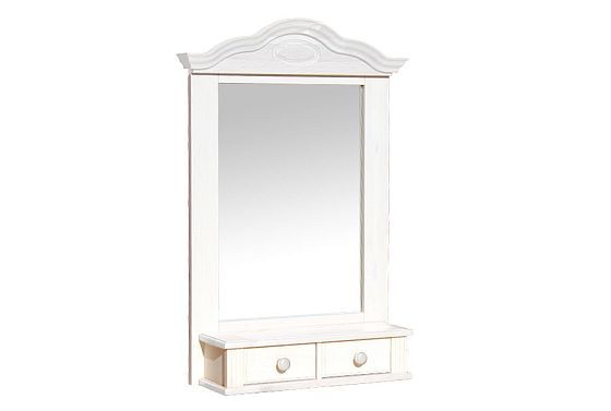 Полка-зеркало "Синди" массив сосны 3