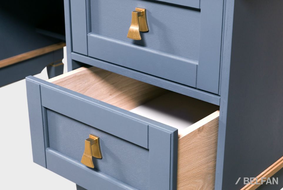 Стол туалетный "Стюарт" (2 тумбы) массив и шпон дуба 7