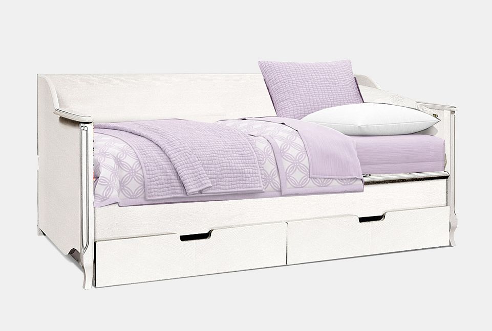 Кровать односпальная "Катрин" 90; без основания, без матраса; (900x2000); шато