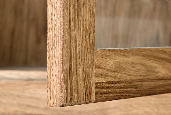 Шкаф навесной 1-но секц. вертикальный "Норд" (левый) массив дуба 8