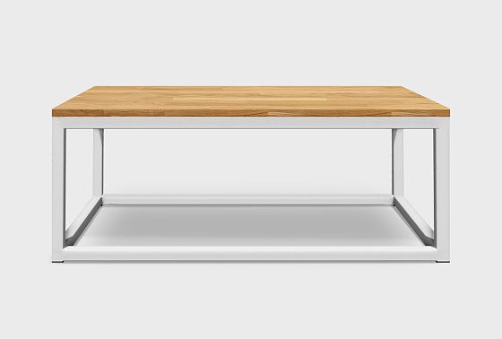 Стол журнальный "Арт" прямоугольный 259 массив дуба, металл 4