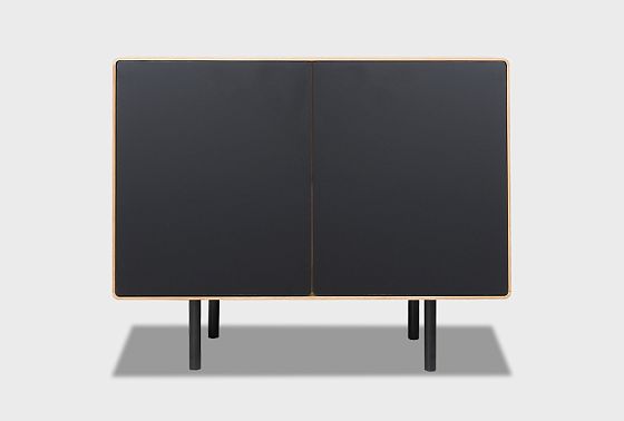 Тумба "Норман" 2 массив дуба, МДФ, металл 4