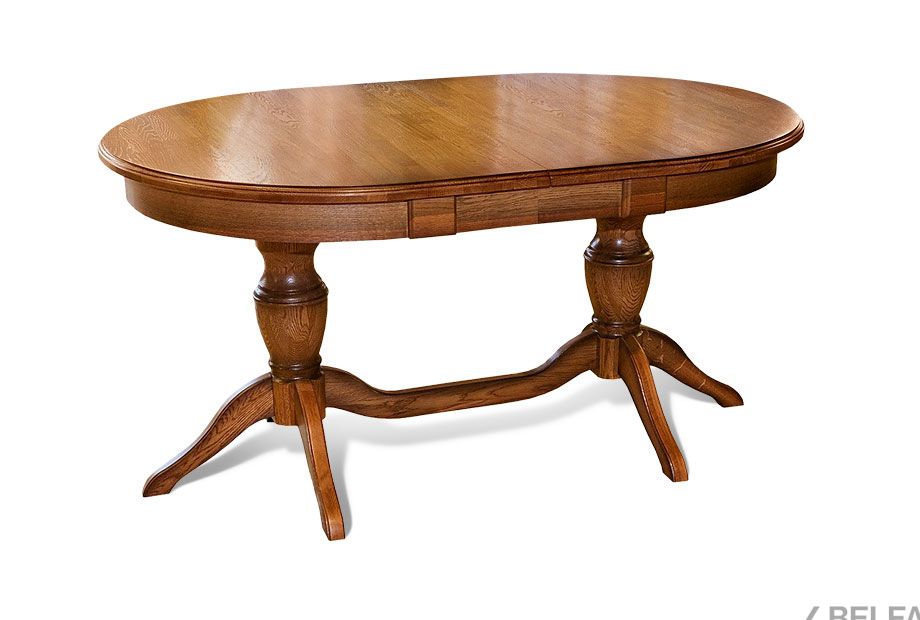 Стол обеденный "Верди Люкс 5РД" массив и шпон дуба 2