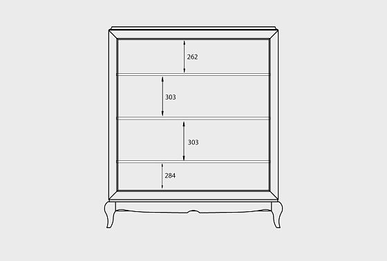 Тумба "Соната" высокая (декор) массив и шпон дуба 11