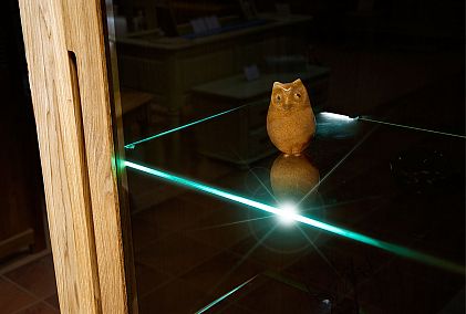 Шкаф с витриной 1-но секц. "Берген" (правый)