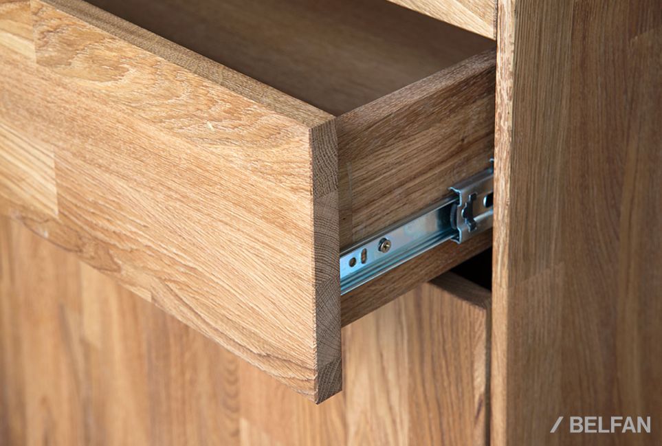 Тумба "Ирвинг" 2 высокая массив дуба 3