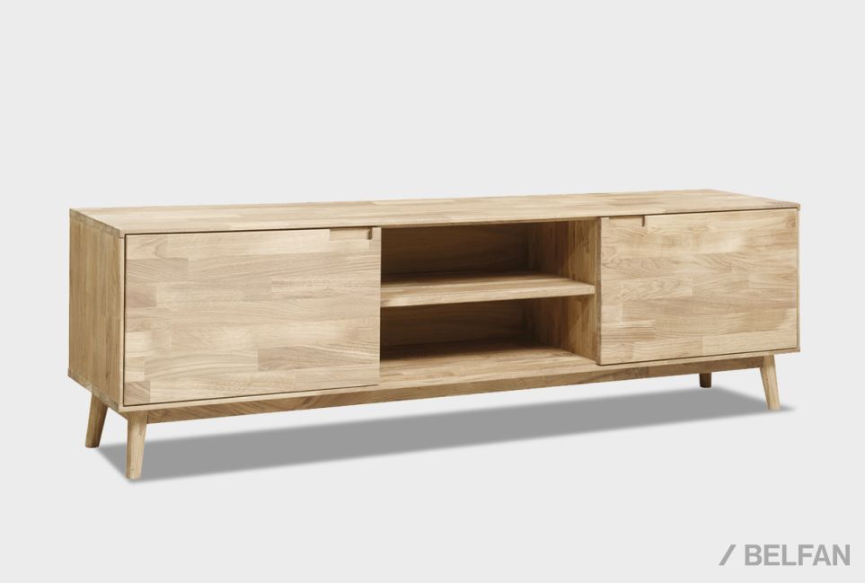 Тумба под ТВ "Ирвинг" массив дуба 1