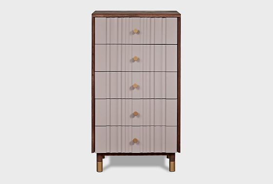 Комод "Меридиан" 5 (высокий) массив дуба, МДФ 7