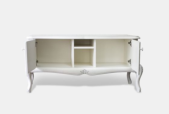 Тумба под ТВ "Флерон" (узкая) массив и шпон бука 4