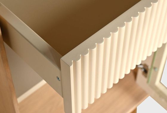 Витрина 1-но дверная «Авеню» (правая) шпон дуба, МДФ, металл 14