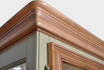 Шкаф с витриной 1-но дв. "Оливия" (правый)