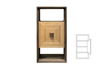 Модуль настенный "Cube Design" 2 (с нишей)