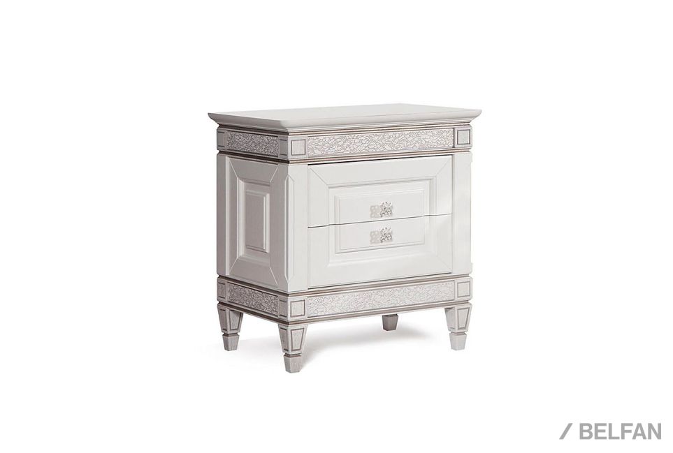 Тумба прикроватная "Сиена" массив и шпон дуба, МДФ 1