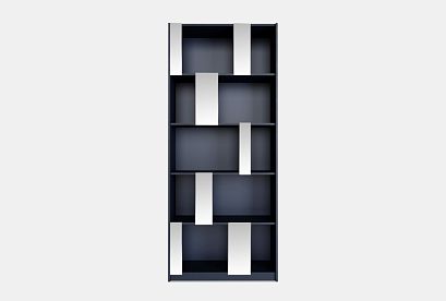 Стеллаж "Сакраменто" 100 (с зеркалами); *А-016.19; сумеречный