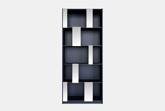 Стеллаж "Сакраменто" 100 (с зеркалами) МДФ, шпон дуба 4