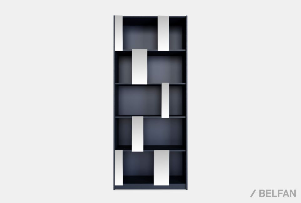 Стеллаж "Сакраменто" 100 (с зеркалами) МДФ, шпон дуба 3