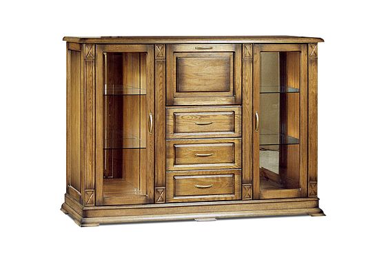 Тумба "Верди Люкс 3/2з" массив и шпон дуба 4