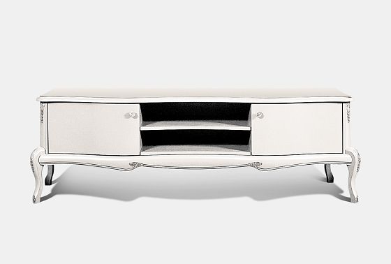 Тумба под ТВ "Флерон" массив и шпон бука 4