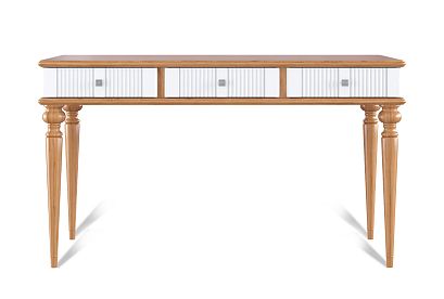 Стол письменный "Рандеву" 003; белый лак+антик 24