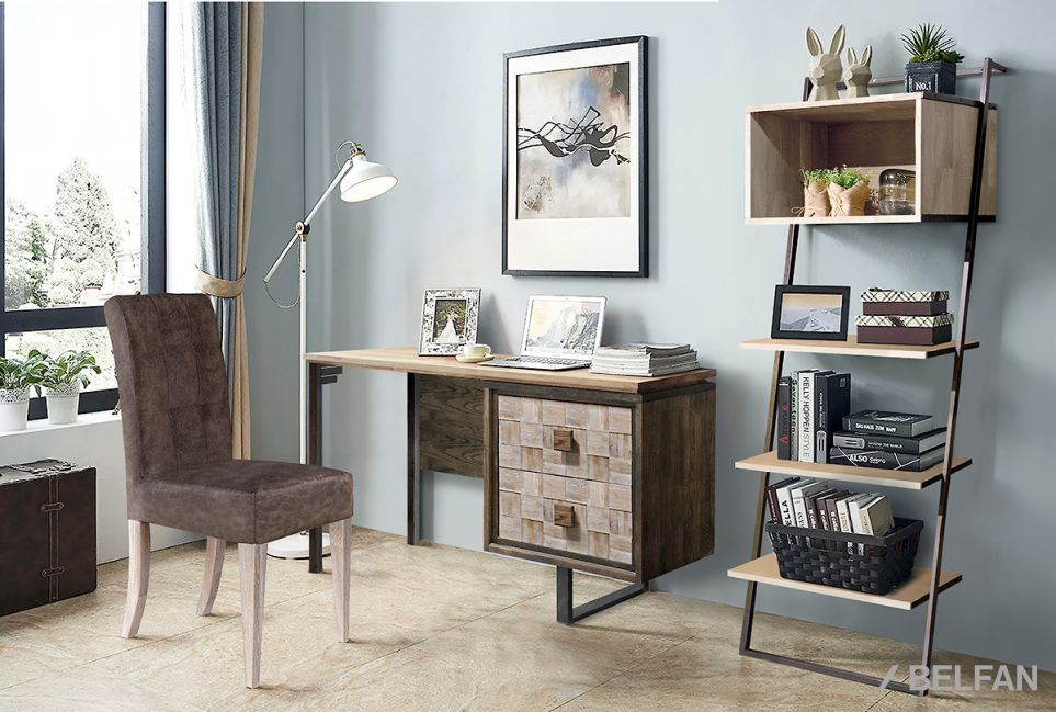 Стеллаж "Арт" 445 массив дуба, металл 2