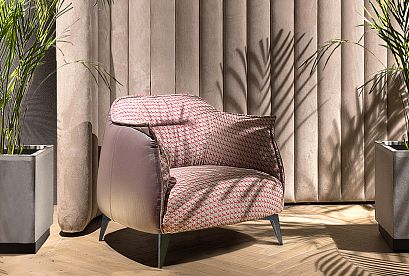 "Альберто" кресло; Rio Gavana (кожа/Союз-М)