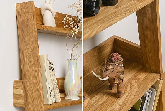 Стеллаж "Ирвинг" массив дуба 11