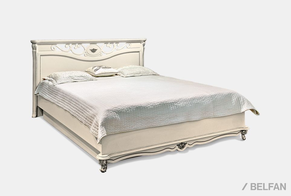 Кровать "Алези" (низкое изножье) массив и шпон дуба 1